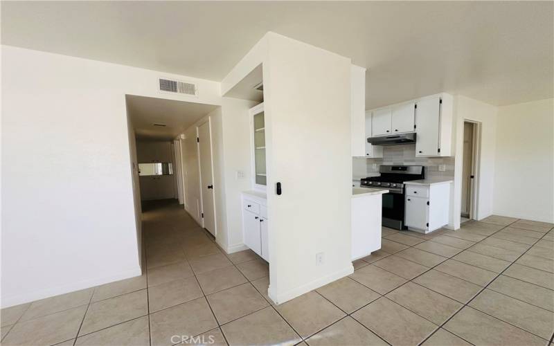 Hallway and Kitchen