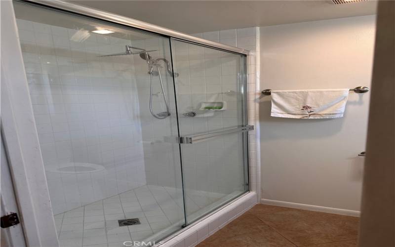 Master bathroom shower.