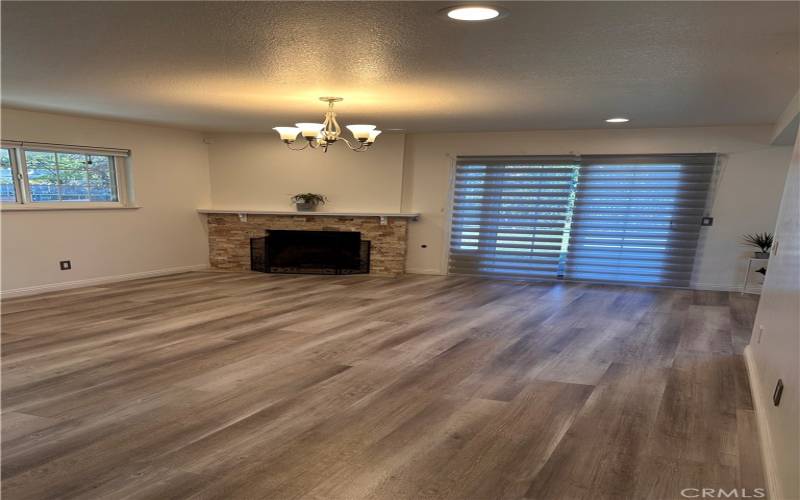 Open dining area and family room.