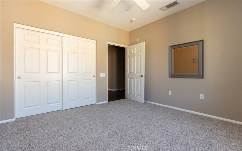 Ceiling fan in 2nd level bedroom.