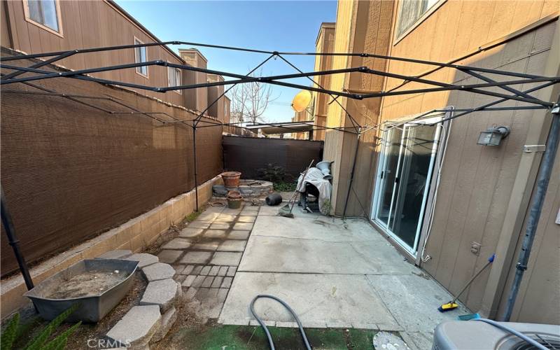 Rear patio