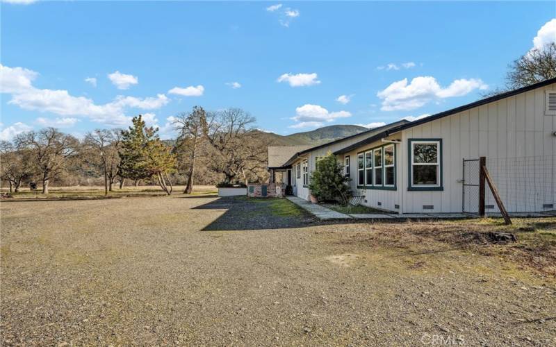 Driveway and front of house