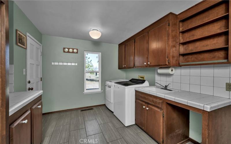 Laundry room off of kitchen