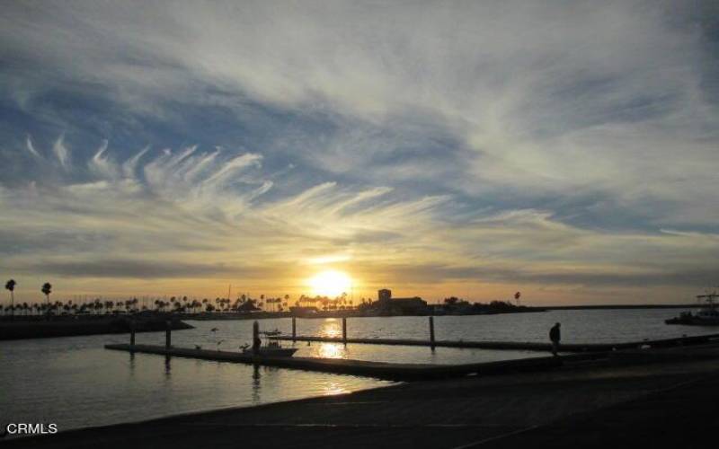 Boat launch across from community