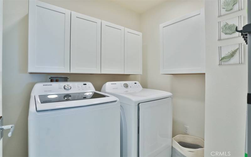 Laundry in private room inside home
