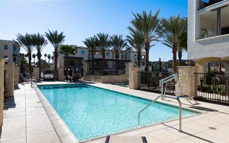 Just a few steps from the community pool and spa!