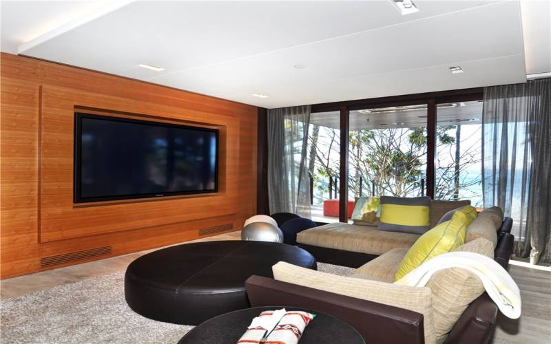 Main Level Entertainment Room with TV