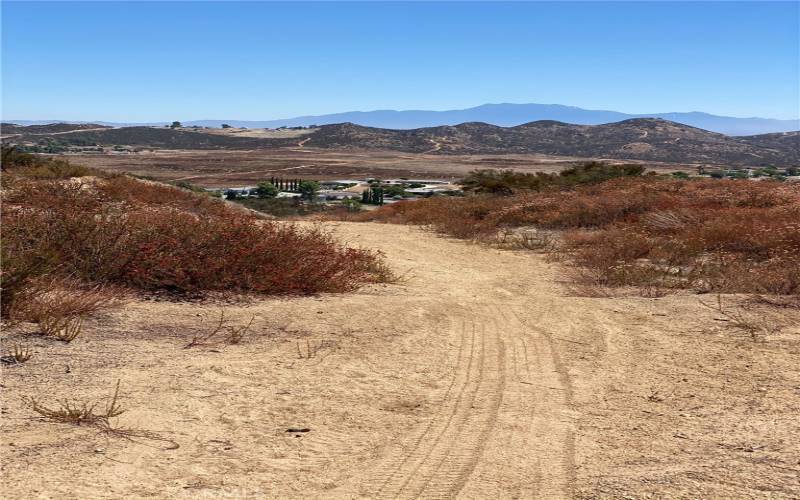 Drive up, past the water towers, not part of this property.