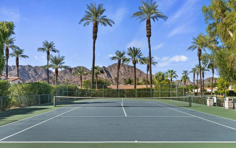 Private tennis courts