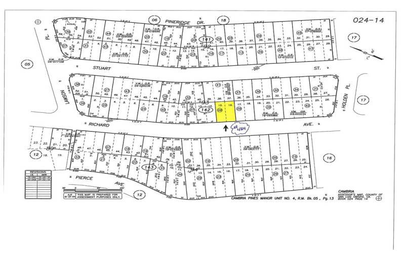 Distant ocean view double lot, 50'x70'. #489 on CCSD water wait list.