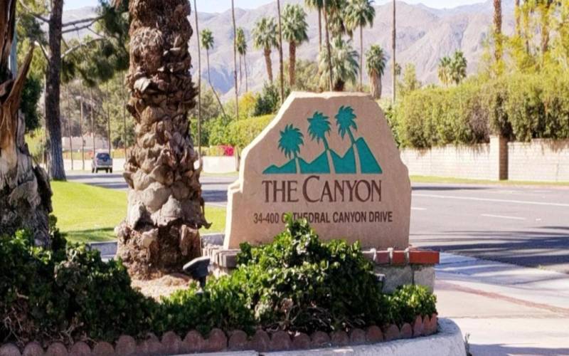 The Canyon sign